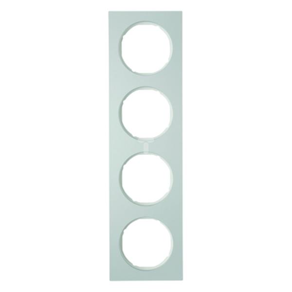 Berker R.3 Ramka poczwórna aluminiowa biała 10142274