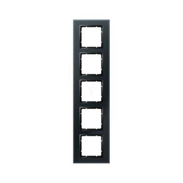 Berker B.7 Glas Ramka pięciokrotna szklana czarna 10156616