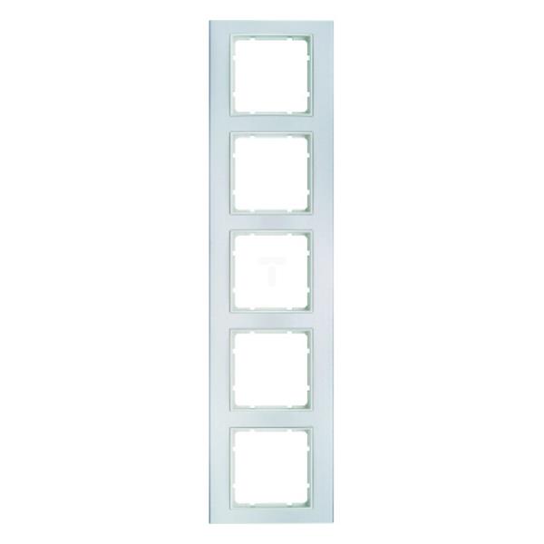 Berker B.3 Ramka pięciokrotna aluminiowa śnieżnobiała 10153904
