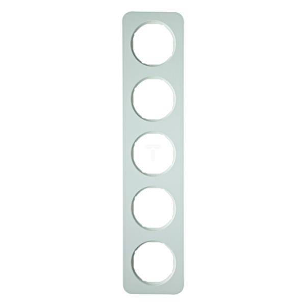 Berker R.1 Ramka pięciokrotna IP20 biała 10152189