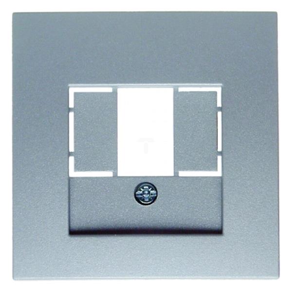 Berker B.1/B.3/B.7 Glas Element centralny do gniazda TAE i głośnikowego aluminium 10331404