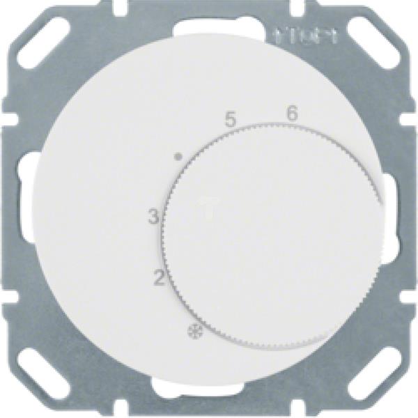 Berker R.1/R.3 Regulator temperatury 10A 250V 5-30 stopni ze stykiem zmiennym biały 20262089