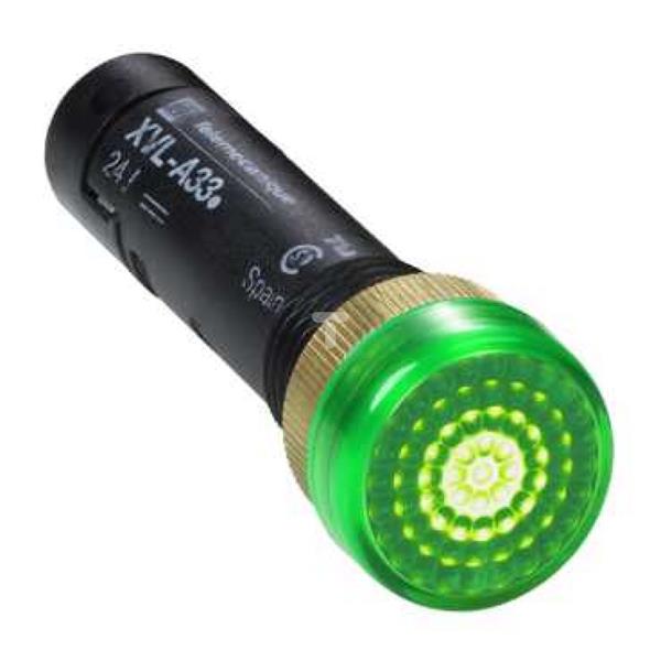 Lampka sygnalizacyjna 12mm zielona 24V DC LED XVLA333