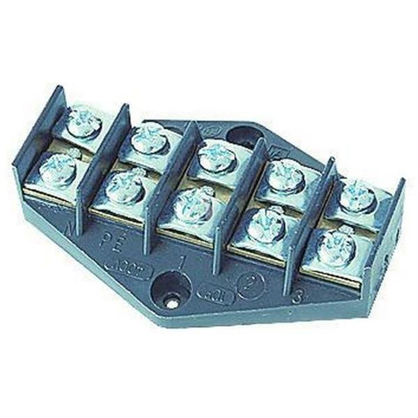 Płytka odgałęźna ZPT /10mm2/ 5-torów czarna ZPT 5-10.0 83006007
