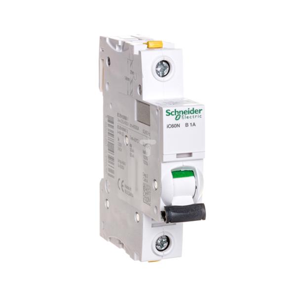 Wyłącznik nadprądowy 1P B 1A 6kA AC iC60N A9F03101