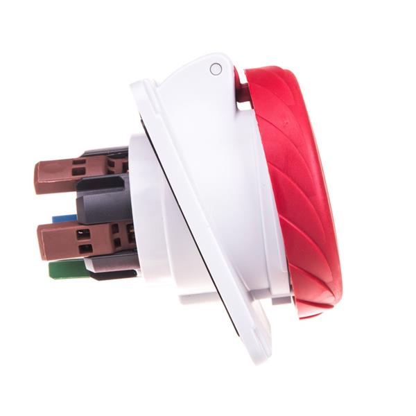 Gniazdo tablicowe 5P 16A 400V czerwone IP67 PKY16F735