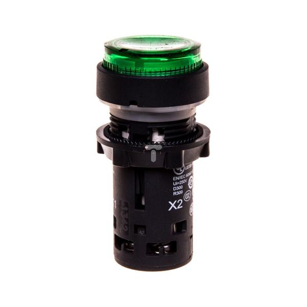 Przycisk sterowniczy 22mm zielony z samopowrotem z podświetleniem 1Z XB7NW3361
