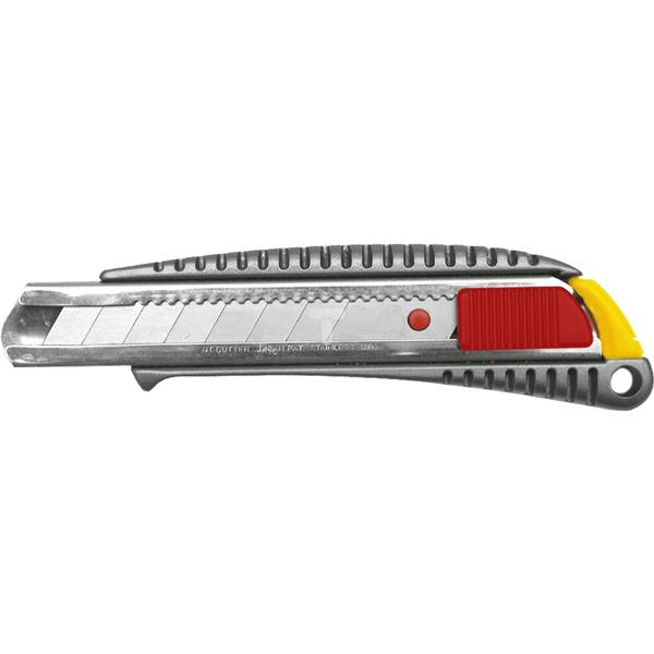 Nóż z ostrzem łamanym 18mm korpus i prowadnice ostrza metalowe 17B128