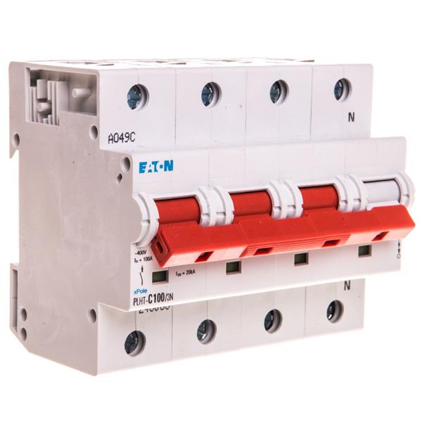Wyłącznik nadprądowy 3P+N C 100A 20kA AC PLHT-C100/3N 248066