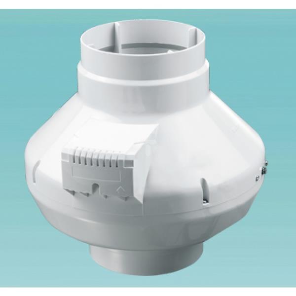 Wentylator kanałowy odśrodkowy fi 100 230V 80W 205m3/h 36dB biały VK100