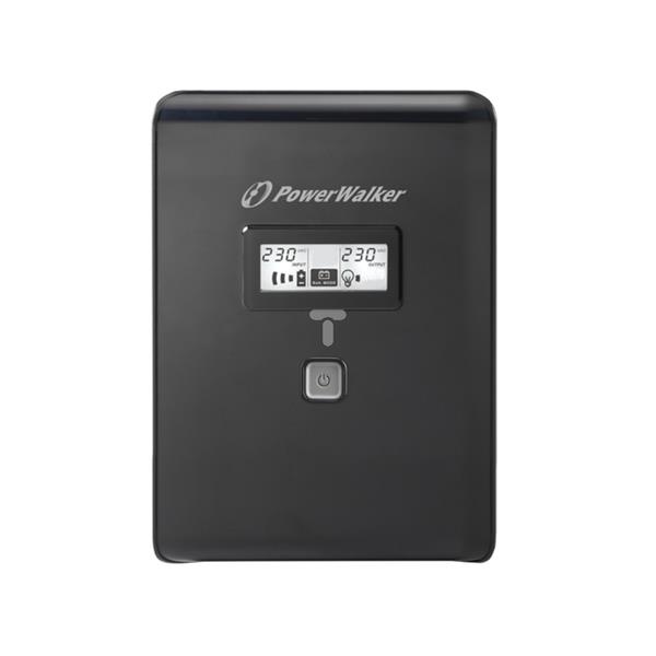 UPS POWER WALKER LINE-INTERACTIVE 1500VA 2xSCHUKO + 2xIEC OUT, RJ11/RJ45 IN/OUT, USB, LCD VI1500LCD-SCHUKO