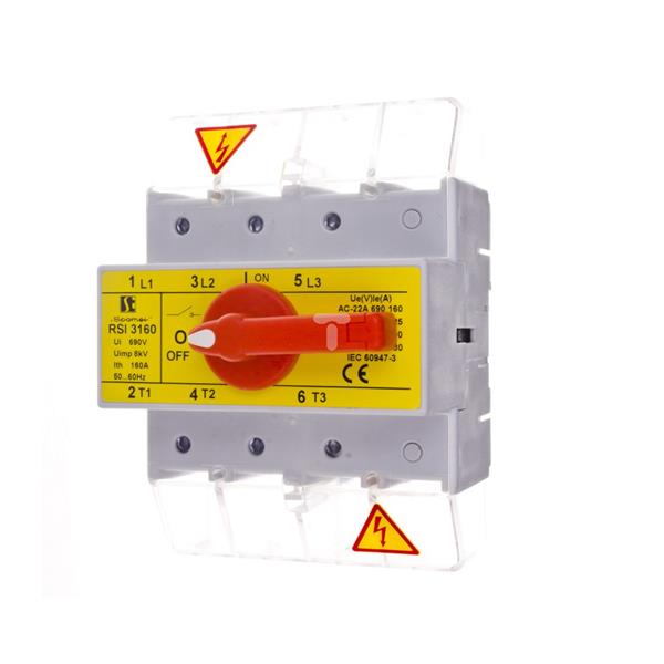 Rozłącznik izolacyjny 3P 160A z pokrętłem na rozłączniku RSI-3160\W03