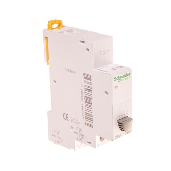 Przycisk modułowy 20A 1R szary iBP A9E18030