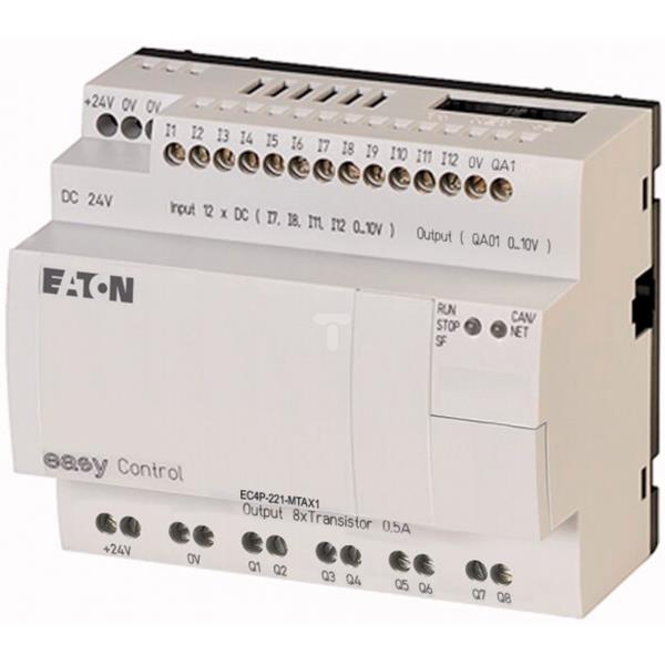 Przekaźnik programowalny 24V DC 12we, 9wy CANopen EC4P-221-MTAX1 106396