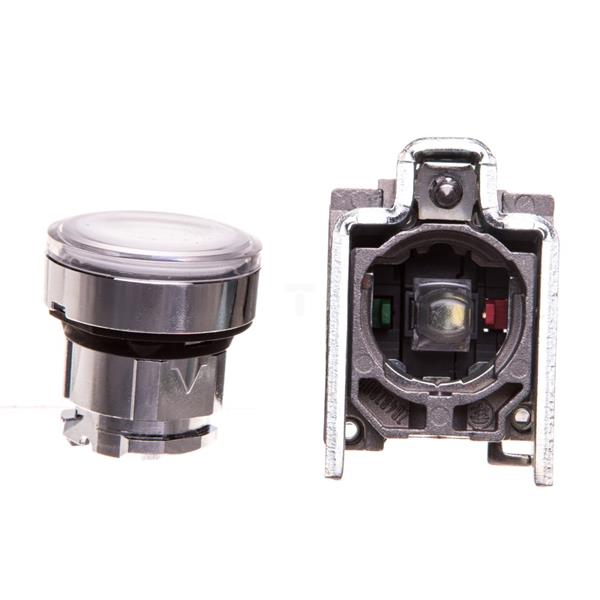 Przycisk sterowniczy 22mm biały z samopowrotem z podświetleniem 1Z 1R XB4BW31M5