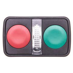 Napęd przycisku podwójny zielony/czerwony /O-I/ z podświetleniem z samopowrotem ZB5AW7A3740