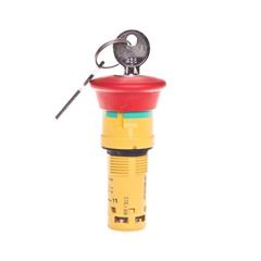Przycisk bezpieczeństwa 22mm 2R IP65 klucz XB7NS9444