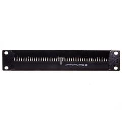 Panel z przepustem szczotkowym 10 cali 1U 44x255x3mm czarny 10-0008C