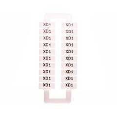 Oznacznik do złączek szynowych 2,5-70mm2 /XD1/ biały 43192 /20szt./