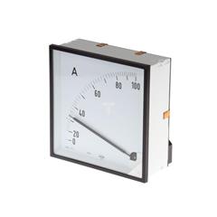 Amperomierz analogowy tablicowy 100/5A do przekładnika 100/5 48x48mm IP50 C3 K=90 st. EA12N E41600000000