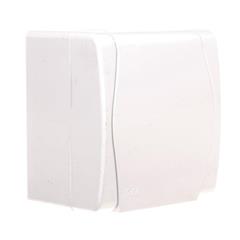 Hermes2 Gniazdo hermetyczne pojedyncze z/u 16A IP44 z klapką pełną białe 1021-00