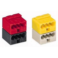 Złączka do terminali sieciowych 4x 0,6-0,8mm2 ciemnoszara / czerwona 243-211 /50szt./
