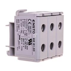 Zacisk trojtorowy KE-61.03 szary (2,5-50mm)