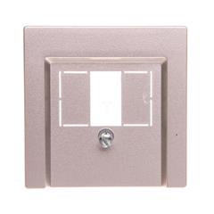 Merten Płytka centralna gniazda telefonicznego TAE aluminium MTN297960