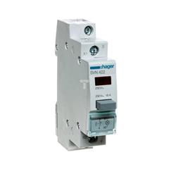 Przełącznik przyciskowy z lampką czerwoną 16A 0Z 1R SVN422