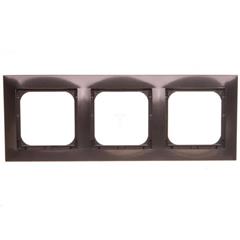 IMPRESJA Ramka potrójna antracyt R-3Y/50