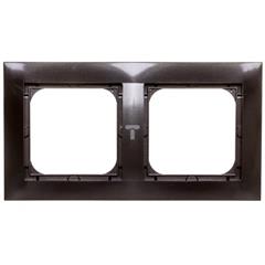 IMPRESJA Ramka podwójna antracyt R-2Y/50