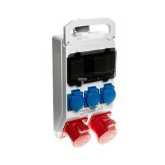 Rozdzielnica 8-modułów 32A/400V 5P 16A/400V 5P 3x16A/250V 321