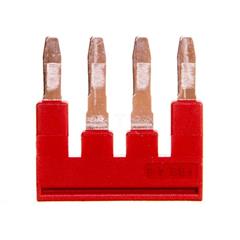 Mostek wtykany 4-biegunowy 6,2mm 32A czerwona FBS 4-6 3030255