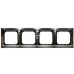 IMPRESJA Ramka poczwórna antracyt R-4Y/50