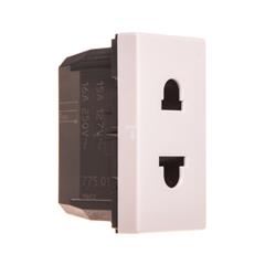 MOSAIC Gniazdo 2P 15A standard Euro-US 1 moduł białe 077501