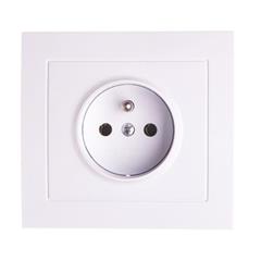 KIER Gniazdo pojedyncze z/u białe GP-1WZ/00  