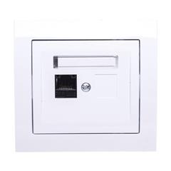 KIER Gniazdo komputerowe pojedyncze RJ45 kat.5e białe GPK-1W/K/00