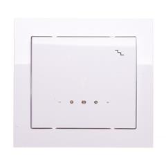 KIER Łącznik schodowy z podświetleniem biały ŁP-3WS/00  