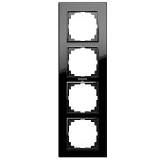 SENTIA Ramka poczwórna czarny 1474-61
