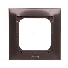 IMPRESJA Ramka pojedyncza IP44 antracyt RH-1Y/50