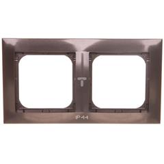 IMPRESJA Ramka podwójna IP44 antracyt RH-2Y/50