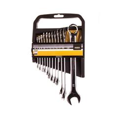 Komplet kluczy płasko-oczkowych 6-22mm CR-V FLASH /12szt/ MN-51-272