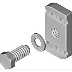 Śruba z nakrętką i podkładką kwadratową SRM8X25F 890102 /100szt./