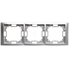 Simon Basic Neos Ramka potrójna srebrny matowy BMRC3/43 WMYZ-04320N-4013