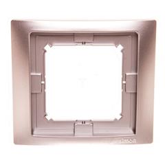 Simon Basic Neos Ramka pojedyncza IP44 srebrny matowy BMRC1B/43 WMYZ-04121N-4013