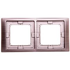 Simon Basic Neos Ramka podwójna IP44 tytanowy BMRC2B/052 WMYZ-04221N-Y013