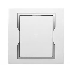 QUATTRO Łącznik schodowy biały + srebrny element zdobniczy 1112-00