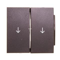 Berker B1/B5/B7 GLAS Klawisz do łącznika żaluzjowego z symbolem 'strzałka' podwójny antracytowy 16251606