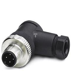 Złącze wtykowe czujnika męskie kątowe M12 4-piny dławik Pg7 czarne SACC-MR-4CON-PG 7-M SCO 1542981