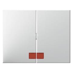 K.1 Klawisz świecznikowy z czerwoną soczewką śnieżnobiały 14377009